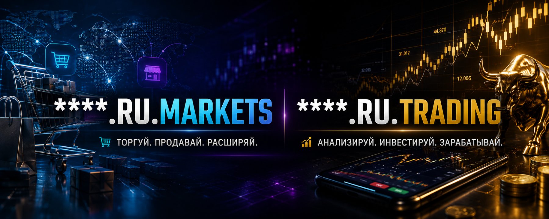 Promotional banner for ru.trading